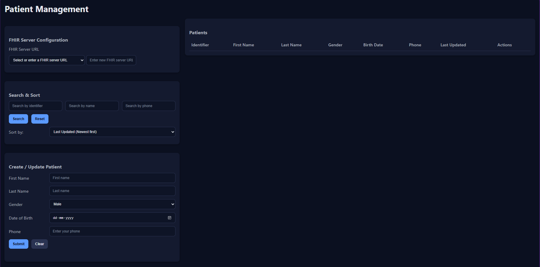Building My First FHIR based Patient Management Web App with AI ...